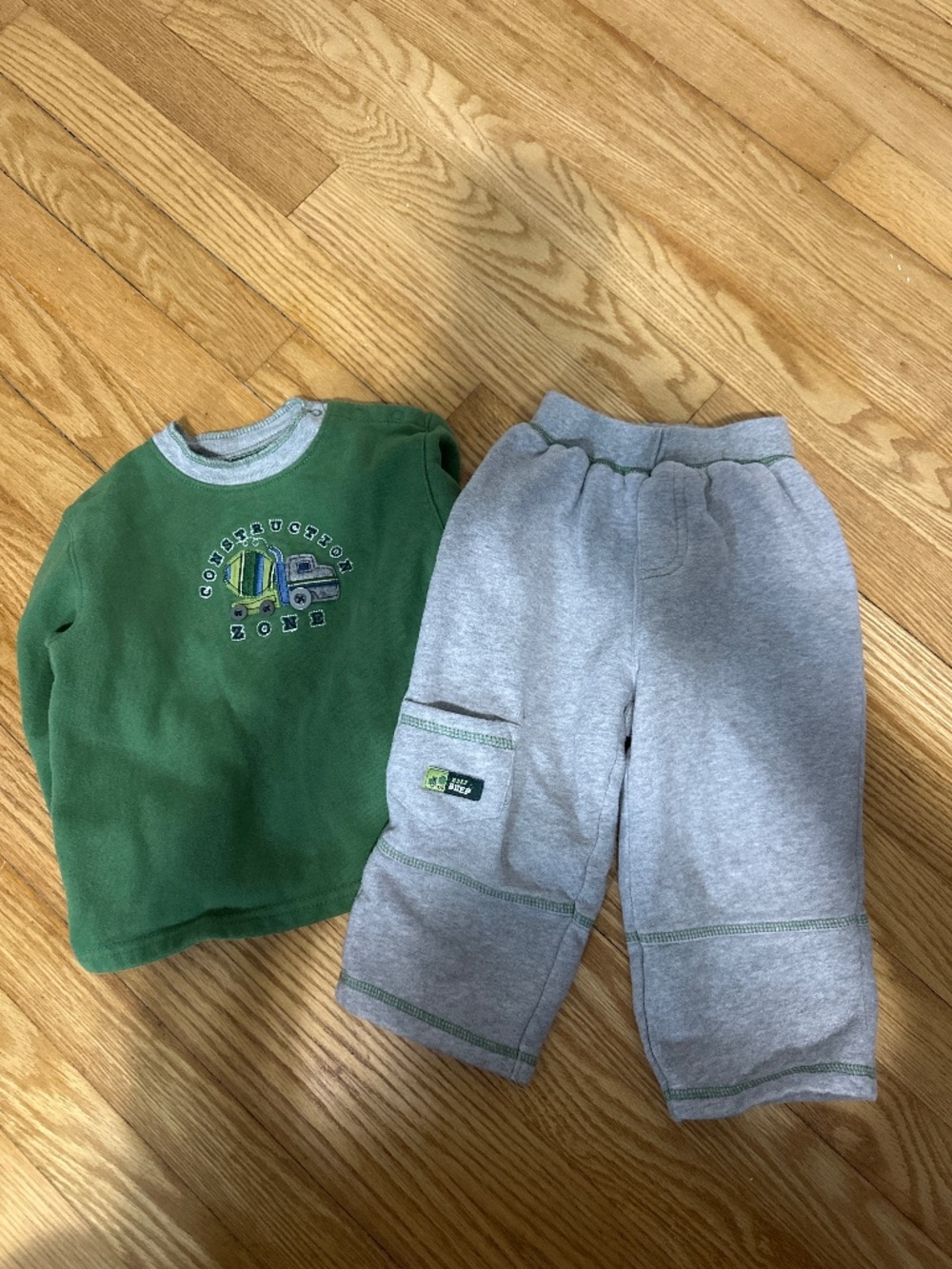 Carters 24 months construction sweat set